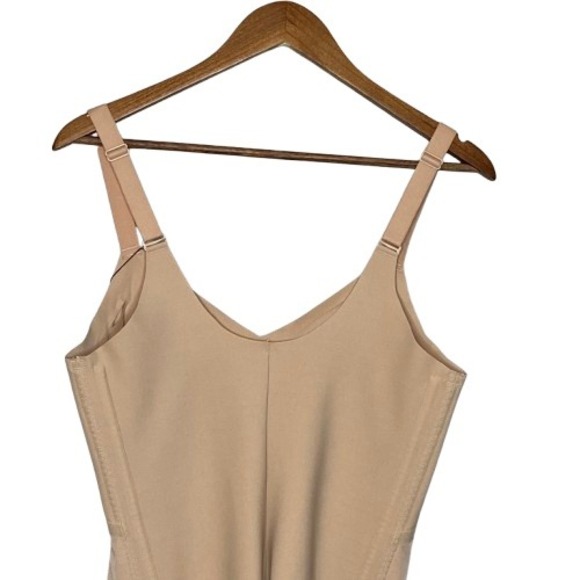 HONEYLOVE SuperPower Mid Thigh Bodysuit Size 2X Sand Shapewear Compression NWT - Picture 12 of 15